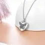 AOBOCO Butterfly Urn Necklace for Ashes Sterling Silver Memorial Keepsake Cremation Jewelry with Filling Tool AOBOCO Butterfly Urn Necklace for Ashes Sterling Silver Memorial Keepsake Cremation Jewelry with Filling Tool