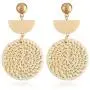 IVRRISS Handmade Rattan Earrings for Women and Girls, 1-6 Paris Set Cute Bohemian Earrings Lightweight IVRRISS Handmade Rattan Earrings for Women and Girls, 1-6 Paris Set Cute Bohemian Earrings Lightweight
