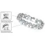 Herinos Women Platinum Plated Cubic Zirconia Tennis Bracelets Wedding Bridal Crystal Bangle Herinos Women Platinum Plated Cubic Zirconia Tennis Bracelets Wedding Bridal Crystal Bangle