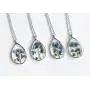 SI EASY Pressed Flower Pendant Necklace Real Dried Flower Resin Jewellery