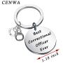 CENWA Correctional Officer Gift Best Correctional Officer Ever Keychain Prison Officer Gift Correctional Officer Jewelry