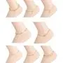 Ofeiyaa 16PCS Ankle Bracelets Beach Layered Anklets Boho Ankle Chains Foot Bracelets Set for Women Adjustable Gold Silve Tone Ofeiyaa 16PCS Ankle Bracelets Beach Layered Anklets Boho Ankle Chains Foot Bracelets Set for Women Adjustable Gold Silve Tone