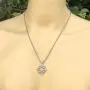 Symbol of Chaos Magick Star Jewelry Eight Pointed Gothic 8 equidistant arrows Chaosphere Power Protection Amulet Pewter mens womens pendant necklace charm for men women unisex w Silver Ball Chain