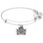 Alex and ANI Disney Parks Sleeping Beauty Castle Figural Bangle - Princess Aurora Enchanted Castle - Charm Bracelet Jewelry Gift (Silver Finish)