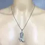 Western Jewelry Cowboy Boots Cowgirl boot Country Texas Amulet Charm Silver pewter Mens Womens Unisex pendant necklace for men w Silver Ball Chain