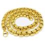 9MM Box Chain Rope Necklaces Stainless Steel Tone Punk Jewelry For Men Necklace,23inches