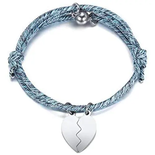 Jovivi 2 Pcs Heart Bracelets for Couples Matching Magnetic His and Hers Jewelry Set Gift for Lover Boyfriend Girlfriend Best Friends Friendship Jewelry Jovivi 2 Pcs Heart Bracelets for Couples Matching Magnetic His and Hers Jewelry Set Gift for Lover Boyfriend Girlfriend Best Friends Friendship Jewelry