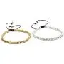 Tibetan Bead Bracelet Set Ethnic Style Multi-Faceted Bead Pattern Bracelet Handmade Simple Retro Bead Bracelet Dainty Lucky Adjustable Bracelet Set for Women Girls Jewelry