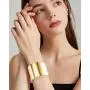 FUNRUN JEWELRY 3PCS Cuff Bangle Bracelet for Women Wide Grooved Wire Metal Circle Bracelet Adjustable FUNRUN JEWELRY 3PCS Cuff Bangle Bracelet for Women Wide Grooved Wire Metal Circle Bracelet Adjustable