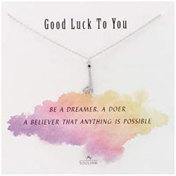 Soulink Good Luck Friendship Dainty Pendant Necklace Lucky Charms Choker Jewelry