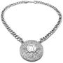 GWOOD 5 Percenter 7 Star Silver Color Pendant with 18 Inch Cuban Necklace