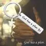 Zuo Bao Religious Gifts Inspirational Quote Keychain God Has a Plan Christian Jewelry for Friend Family Member Faith Keyring Zuo Bao Religious Gifts Inspirational Quote Keychain God Has a Plan Christian Jewelry for Friend Family Member Faith Keyring