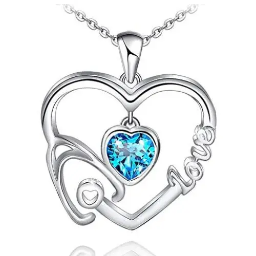 ATTRACTTO Nurse Necklace for Women 925 Sterling Silver Stethoscope Love Heart Necklace Jewelry Gifts for Nurse Graduation Medical Student Doctor