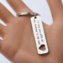 Couple Keychain Quote Gift I’ll Love You With All The Madness In My Soul Keychain Valentines day Jewelry