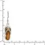 Sterling Silver Koa Wood Turtle Flip Flop Slipper Dangle Hook Earrings Sterling Silver Koa Wood Turtle Flip Flop Slipper Dangle Hook Earrings