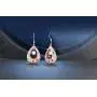 Gold Plated Multicolor Shiny Cubic Zircon Dangle Earrings Bohemia Rose Gold Waterdrop Bridal Drop Earrings filled Crystal for Women Girls Birthday Party Wedding Jewelry