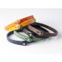 Genuine Italian Leather Bracelet with Swarovski Crystal Closure | Multiple Colors Available | Handcrafted in Italy (Te Color)