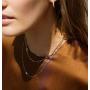 Crazy Feng 14K Gold Paperclip Necklaces for Women Silver Paperclip Chain Necklace Paperclip Choker Necklace Paperclip Bracelet Set Gold Silver Link Chain Necklace