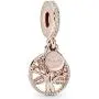 Pandora Jewelry Family Heritage Dangle Cubic Zirconia Charm in Pandora Rose Pandora Jewelry Family Heritage Dangle Cubic Zirconia Charm in Pandora Rose