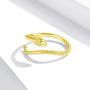 yfstyle Snake Ring Open Adjustable Ring 18K Gold Plated Fashion Gold Mens Rings Snake Plain Ring Vintage Jewelry Rings for Women Men Cute Dainty Gold Snake Ring for Men