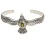 NOVICA Peridot .925 Sterling Silver Eagle Cuff Bracelet Spirit Hawk NOVICA Peridot .925 Sterling Silver Eagle Cuff Bracelet Spirit Hawk