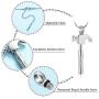 mingkejw Cremation Jewelry for Ashes Hammer Urn Necklaces for Ashes for Men Stainless Steel Keepsake Memorial Jewelry for Human