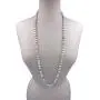 MGR MY GEMS ROCK! 36 Inch 7-8MM Matte Finnish Genuine Semi-Precious Stone Endless Infinity Long Beaded Strand Necklace.