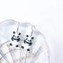 5Pairs Cute Handmade Cartoon Animal Dinosaur Frog Resin Earrings for Women Girl Funny Panda Rabbit Dangle Drop Earrings