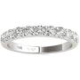 Vaarya 14K White Gold Diamond Wedding Band (1/2 Ct tw, AGS Certified GH+/SI2-I1+)