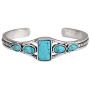 Xiaomei Jewelry Vintage Lady Cuff Fashion Women Bracelet Adjustable Bangle Turquoise Fashion Jewelry