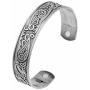 Magnetic Celtic Knot Viking Crow Cuff Bracelet Bangle Stainless Steel Health Care Jewelry for Men (antique silver)