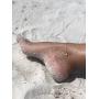 Mevecco Gold Star Charm Anklet,14K Gold Plated Boho Beach Dainty Cute Tiny Lucky Star Foot Chain Ankle Bracelet Silver Beaded Chain Anklet for Women