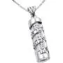 AJDesign Mezuzah Necklace Pendant Spiral Shema Yisrael and Scroll in 925 Sterling Silver with Chain AJDesign Mezuzah Necklace Pendant Spiral Shema Yisrael and Scroll in 925 Sterling Silver with Chain