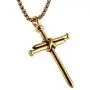 HZMAN Antique Nail Cross Stainless Steel Pendants Christian Necklace 22+2 Inch Chain HZMAN Antique Nail Cross Stainless Steel Pendants Christian Necklace 22+2 Inch Chain