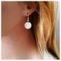 TseanYi Coin Disc Dangle Earrings Silver Round Drop Disk Earrings Personlize Trendy Earrings Jewelry for Women and Girls (Silver)
