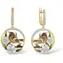 Santuzza Sparrow Gold Plating Drop Earrings Authentic 925 Sterling Silver Gold Color Delicate Flower Handmade Enamel Dangle Earring Jewelry For Women Santuzza Sparrow Gold Plating Drop Earrings Authentic 925 Sterling Silver Gold Color Delicate Flower Handmade Enamel Dangle Earring Jewelry For Women