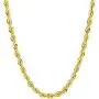 Gold Rope Chain 5mm, 20x More Real 24K, Diamond Cut For Men & Women Premium Fashion Jewelry Necklaces Over Semi Precious Bronze, Classic, 16-30 Inches USA made! Gold Rope Chain 5mm, 20x More Real 24K, Diamond Cut For Men & Women Premium Fashion Jewelry Necklaces Over Semi Precious Bronze, Classic, 16-30 Inches USA made!