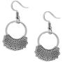 Al&Tiffy RBG Dissent Collar Earrings for Women and Girls,small silver Dangle Drop Earrings with Charms for Fans of RBG,Unique hypoallergenic ruth bader ginsburgDangling Gifts and Jewelry(Silver)