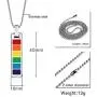 Ropman Rainbow Lesbian Pride Necklace LGBTQ Accessories Stainless Steel Bar Pendant Gay Jewelry for Unisex Ropman Rainbow Lesbian Pride Necklace LGBTQ Accessories Stainless Steel Bar Pendant Gay Jewelry for Unisex