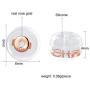 Real 14K Gold Earring Backs Hypoallergenic Soft Clear Silicone Earrings Backings Replacements Secure Safety for Studs (1 pair)