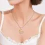 NUOKUN S925 Sterling Silver Heart Sunflower Necklace You are My Sunshine Necklace Rose Flower Pendant I Love You to The Moon and Back Jewelry for Women Girlfriend Wife Mother Her Birthday Gifts