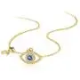 Kaletine Evil Eye Horseshoe Pendant Necklace Sterling Silver 925 Cubic Zirconia Cable Chain 16in+2in for Women Kaletine Evil Eye Horseshoe Pendant Necklace Sterling Silver 925 Cubic Zirconia Cable Chain 16in+2in for Women
