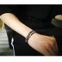 TOMLEE Multilayers Hand-Woven Colorful Beaded Chain Wrap Bracelet Adjustable Handmade String Braided Stretch Knot Crystal Beads Bracelets