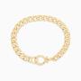 gorjana Womens Wilder Chunky Curb Chain Bracelet, 18k Gold Plated, Parker Clasp