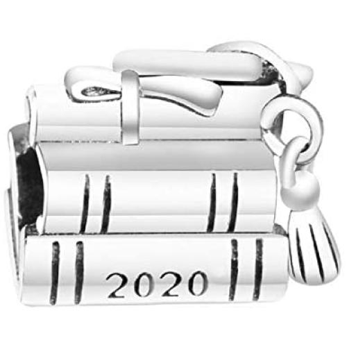 EVESCITY 925 Sterling Silver Year 2020 Twenty Twenty Beads for Charm Bracelets Best Jewelry New Years Resolution Gifts for Her