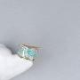 N-A Lucky Flower Tree Rings Gold Pink Opal Green Enamel Wide Ring for Woman Party Crystal Vintage Jewelry