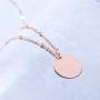 Unicra Gold Hot Fashion Women Bang Bang Multilayer Pendant Chain Statement Long Necklace with Pendant