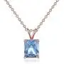 TOUPOP Birthday Gifts for Women s925 Sterling Silver Rose Gold Plated Choker Necklace with Square Cut Birthstone Gifts for Women Girls Birthday Mom TOUPOP Birthday Gifts for Women s925 Sterling Silver Rose Gold Plated Choker Necklace with Square Cut Birthstone Gifts for Women Girls Birthday Mom