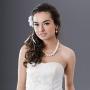 Deoot 3 Size Round Imitation Pearl Necklaces Choker Wedding Pearl Necklace for Women Wedding Brides White(6mm,8mm,10mm)