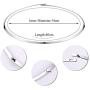Choker Necklace for Women Silver Stainless Steel Simple Collar Choker